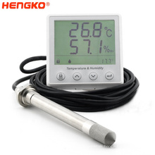 HENGKO Professional RS485 Large LCD Display Digital Temperature And Humidity Sensor Transmitter Dew Point Sensor With Probe